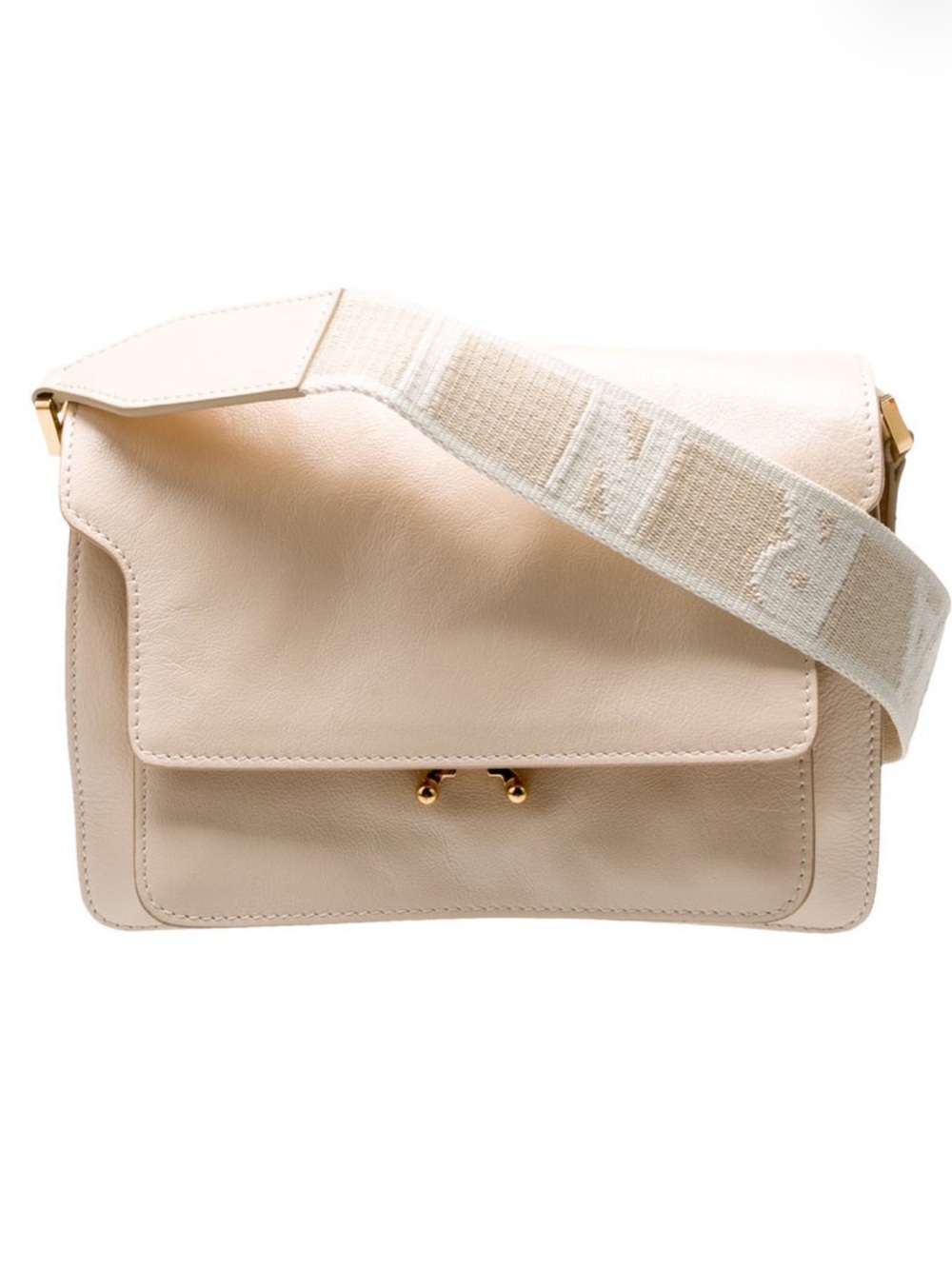 NWT Marni Trunk Medium Soft Leather Shoulder Crossbody Bag